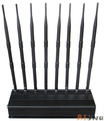 8 antennes16w UHFvhf Stoorzender, de Draadloze Internet Wimax Stoorzender 315Mhz/433Mhz van 4G Lte