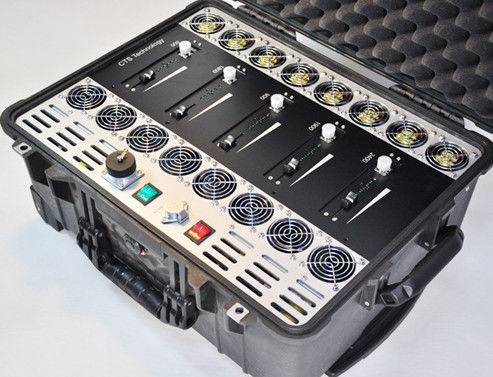 kwaliteit  Compact Semi Portable Tactical Jammer Device 25MHz-3.8GHz Easy Installation fabriek