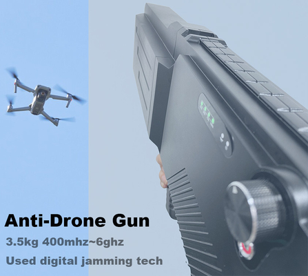 Drone stoorzender 2000M 400mhz tot 6GHz 7 banden slechts 3.5kg hand-held anti-drone gun